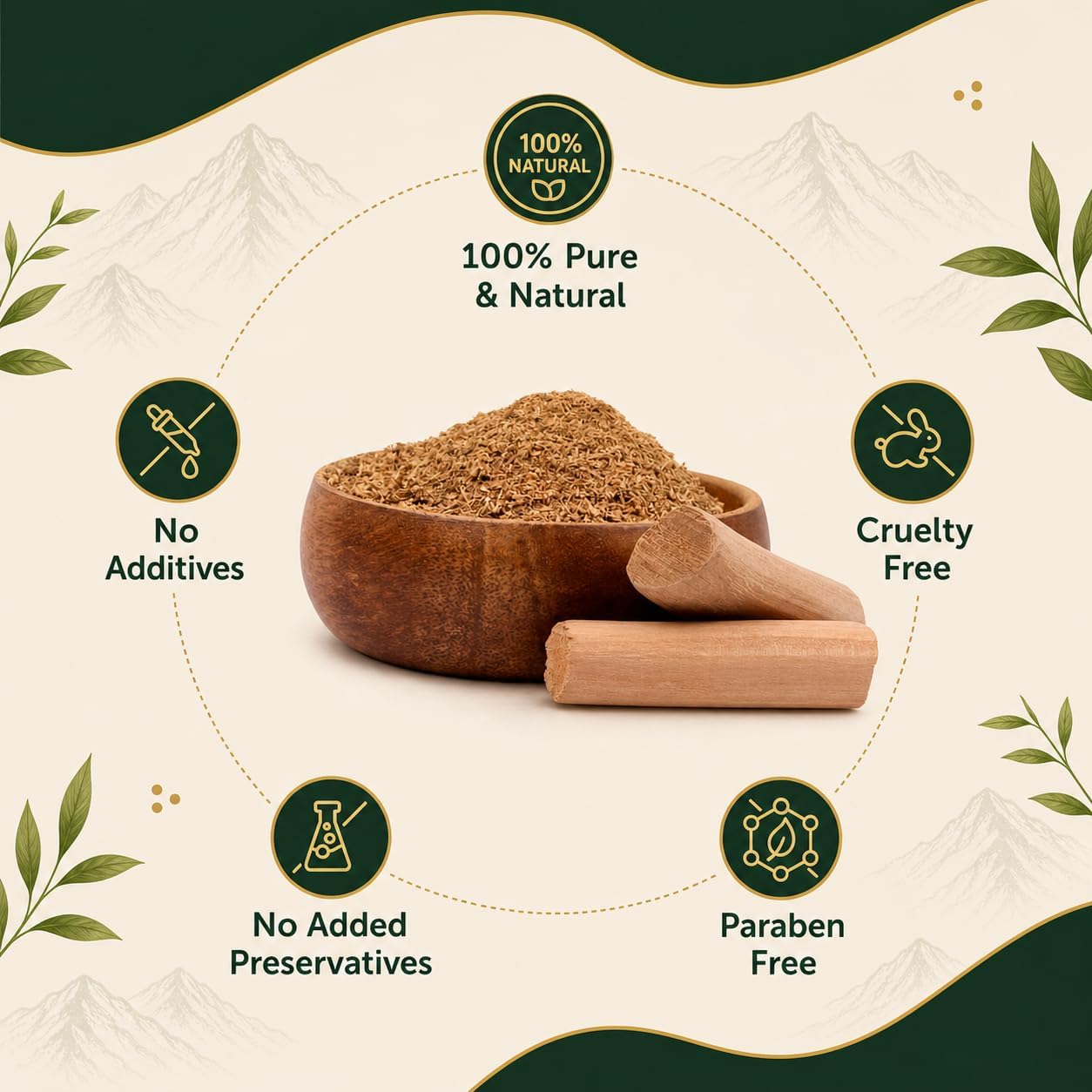 The Himalayan Valley™ Sandalwood Powder For Face Pack - 100g