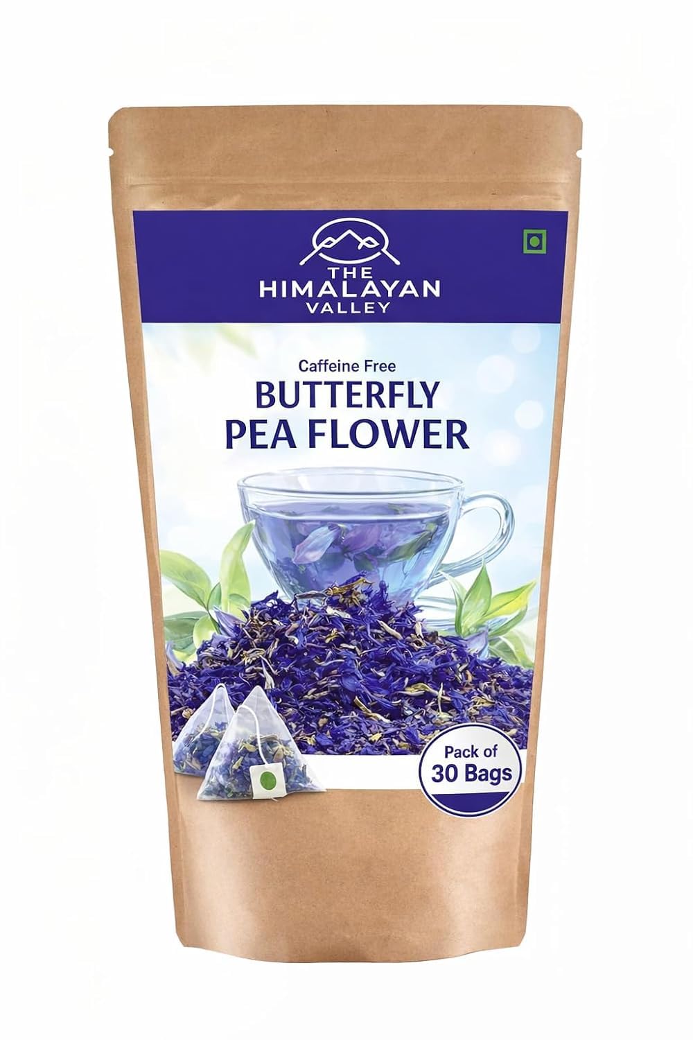 The Himalayan Valley Butterfly Pea Flower Powder Blue Bags (30 Bags)